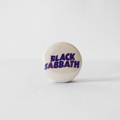 Turborock Productions Black Sabbath, offwhite/purple, badge/pin Heavy Metal