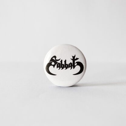 Sabbat, white/black, badge/pin