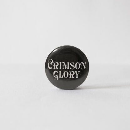 Crimson Glory, black/white, badge/pin